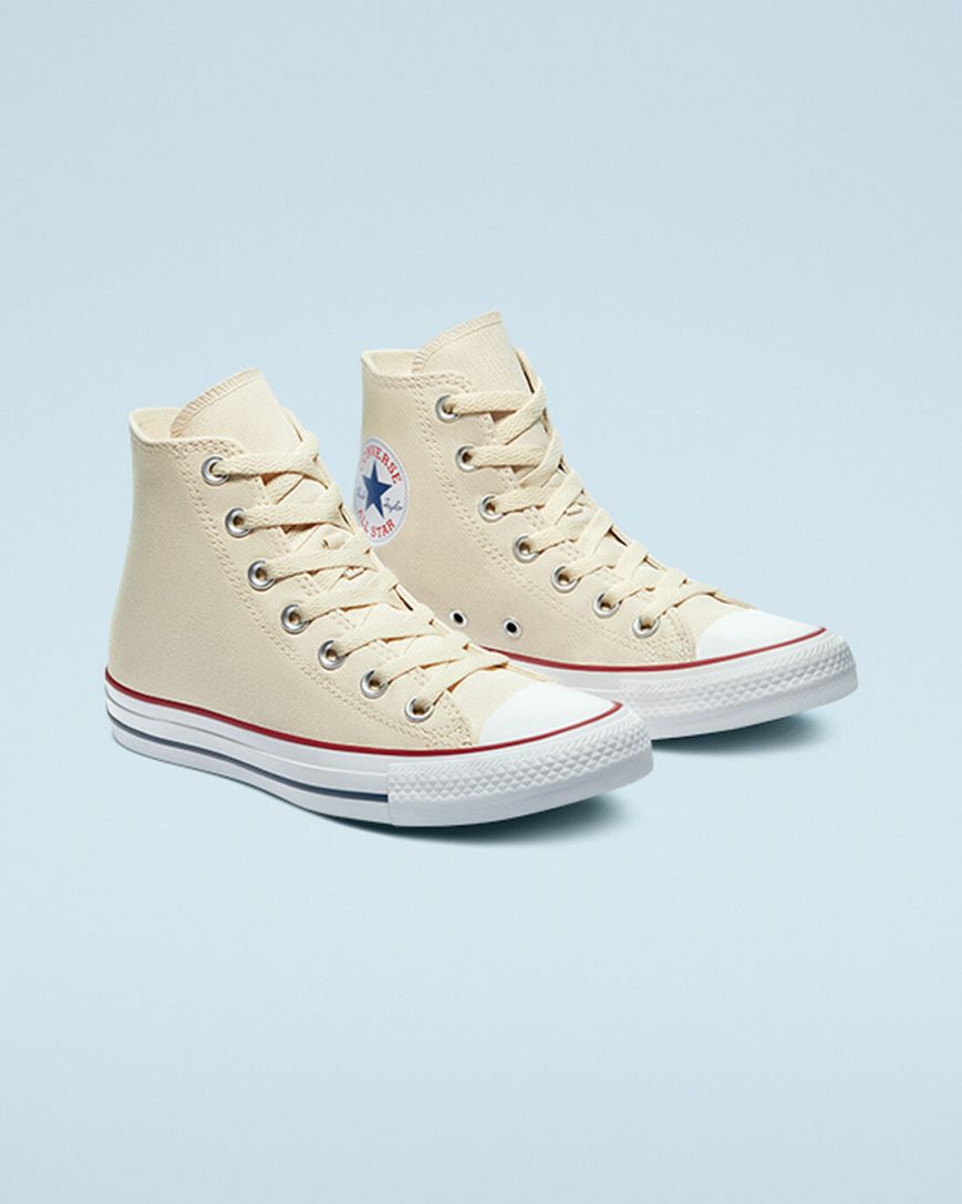 Tenisi Inalti Barbati Converse Chuck Taylor All Star Clasici Bej Albi | RO OQ13PZ087